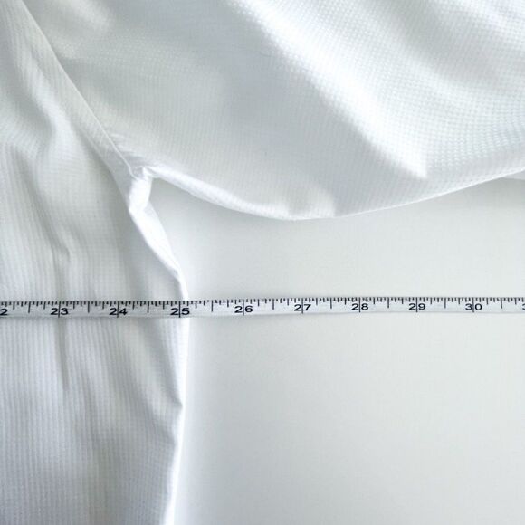 Calvin Klein Men's Dress Shirt Body Fit White Black Gray Collar Cotton Size XXL - Picture 6 of 8